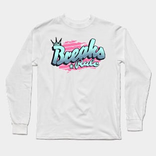 BREAKS -  Rule (light blue/pink) Long Sleeve T-Shirt